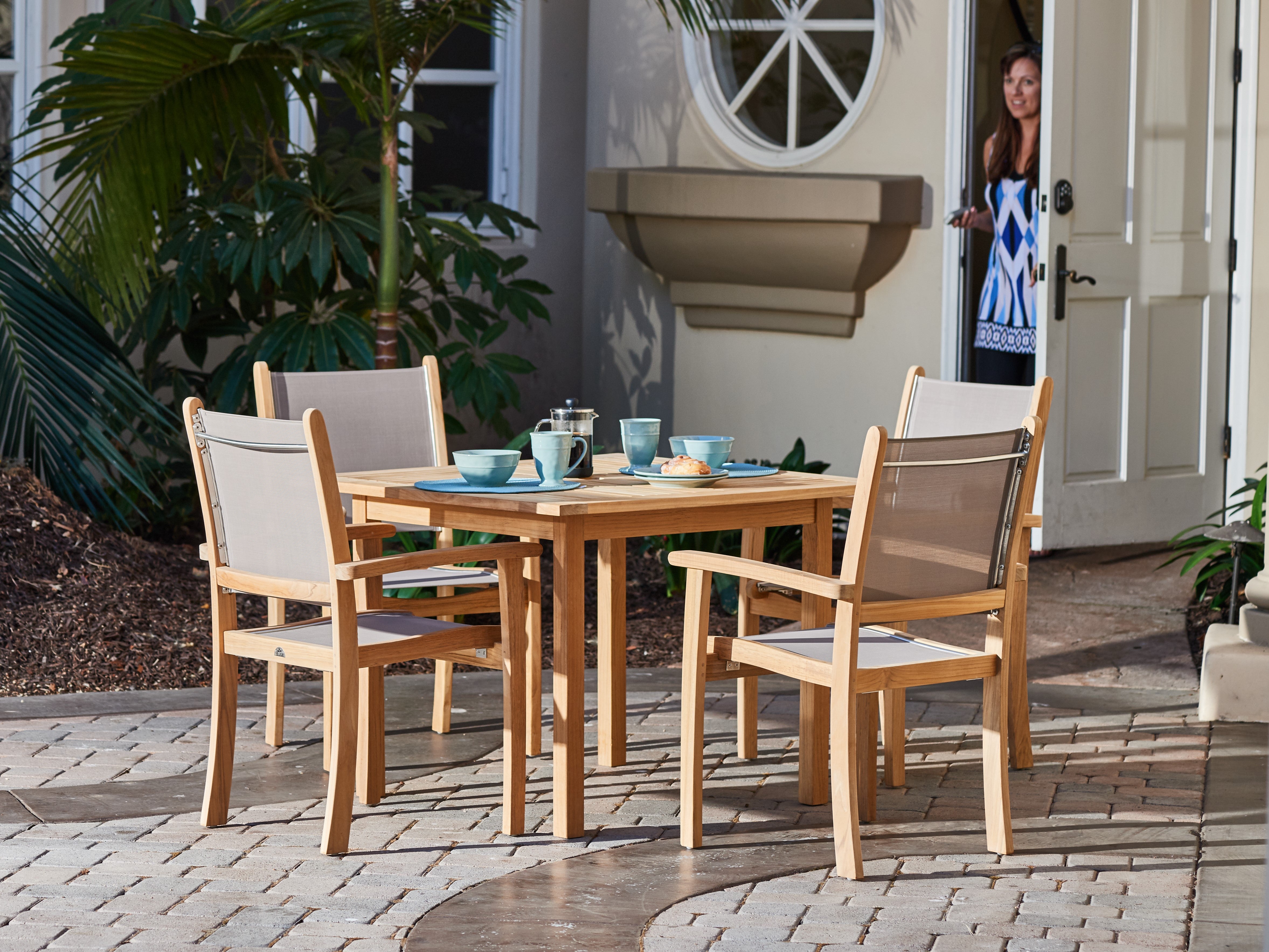 Pearl Stacking Arm Chair