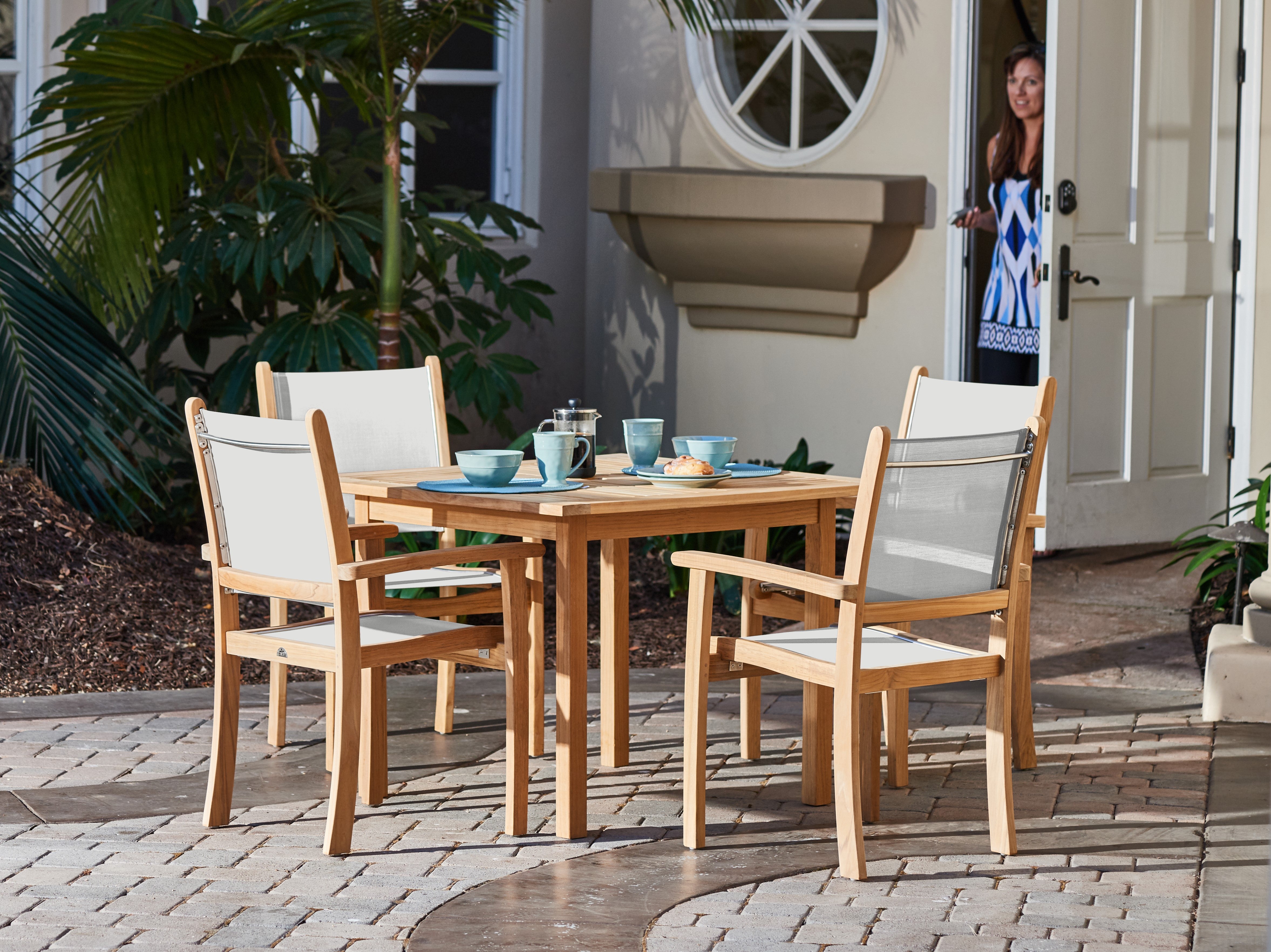 Pearl Stacking Arm Chair