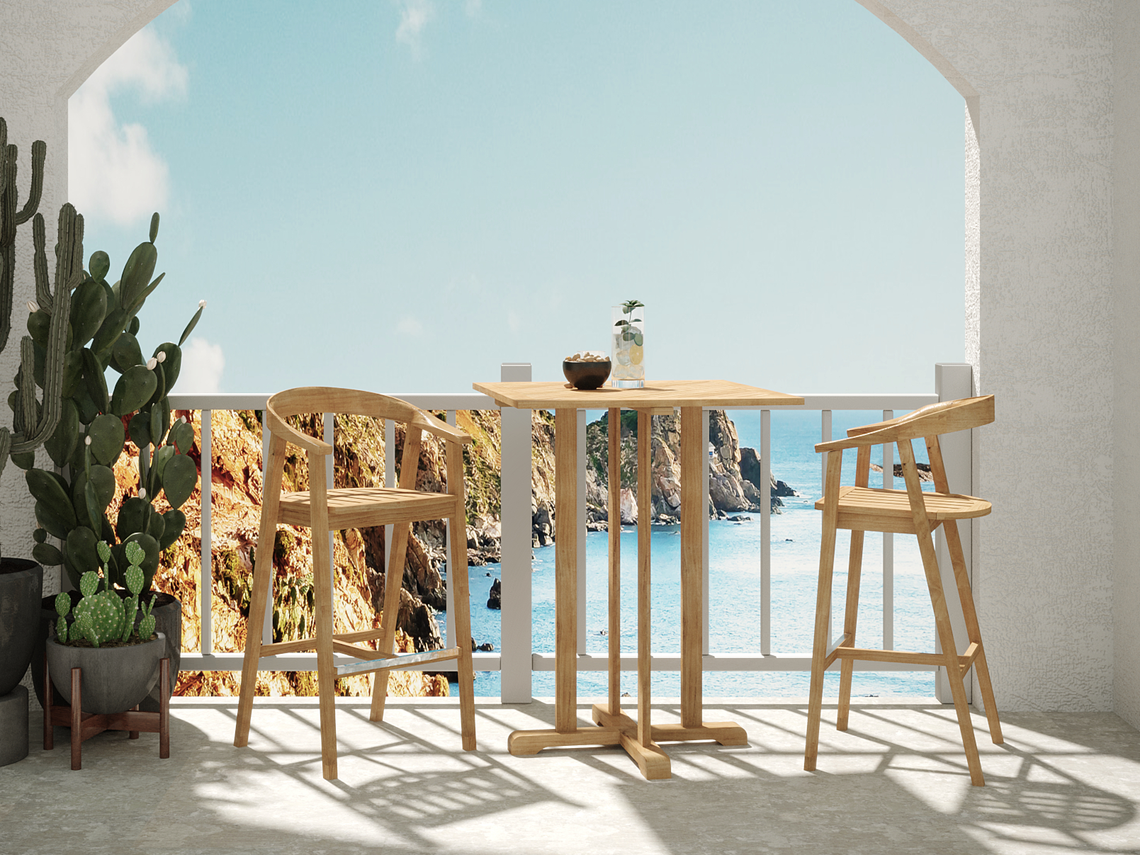 La Costa Square Bar Dining Set