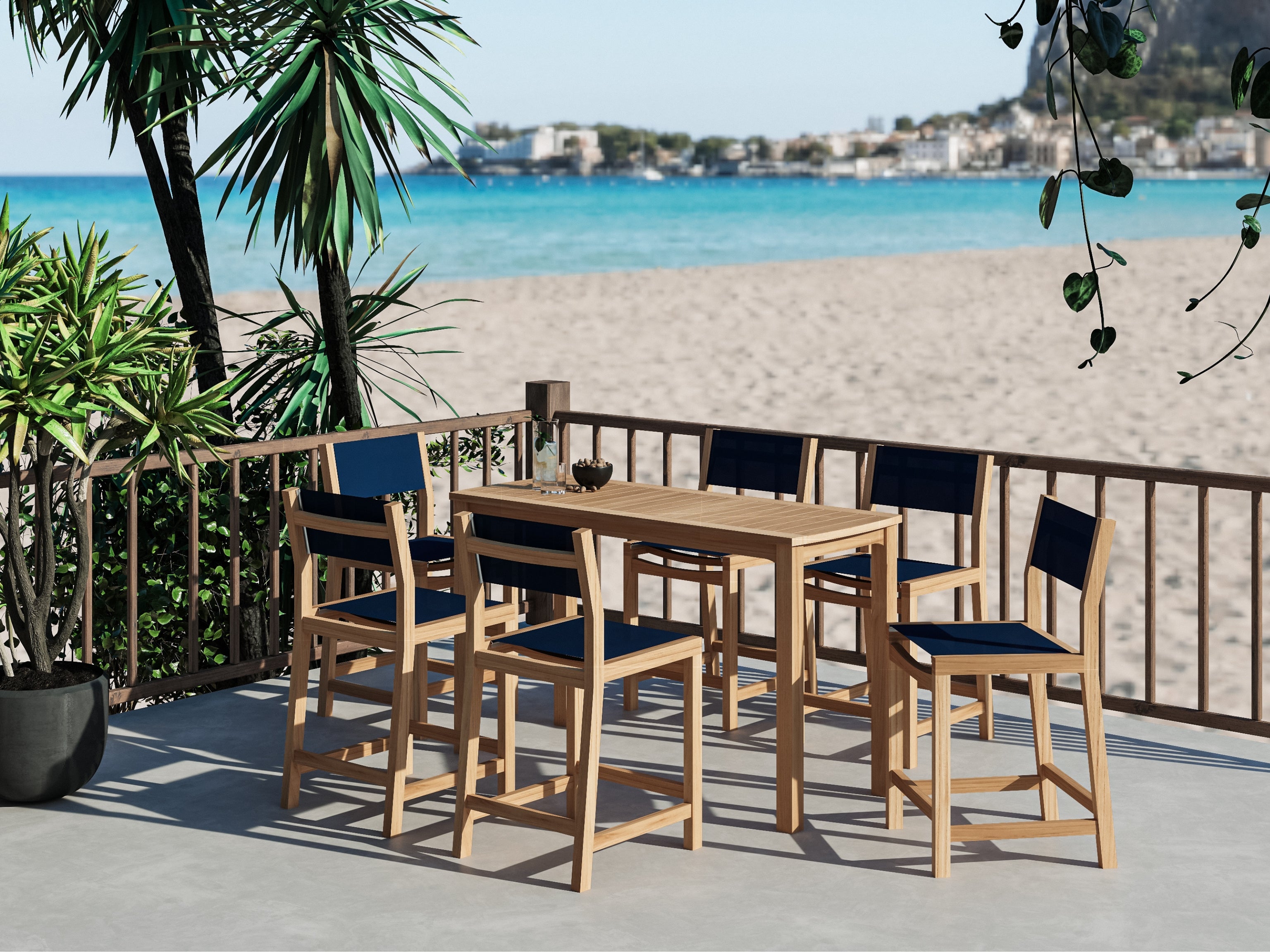 Pearl 7-Piece Counter Height Dining Set