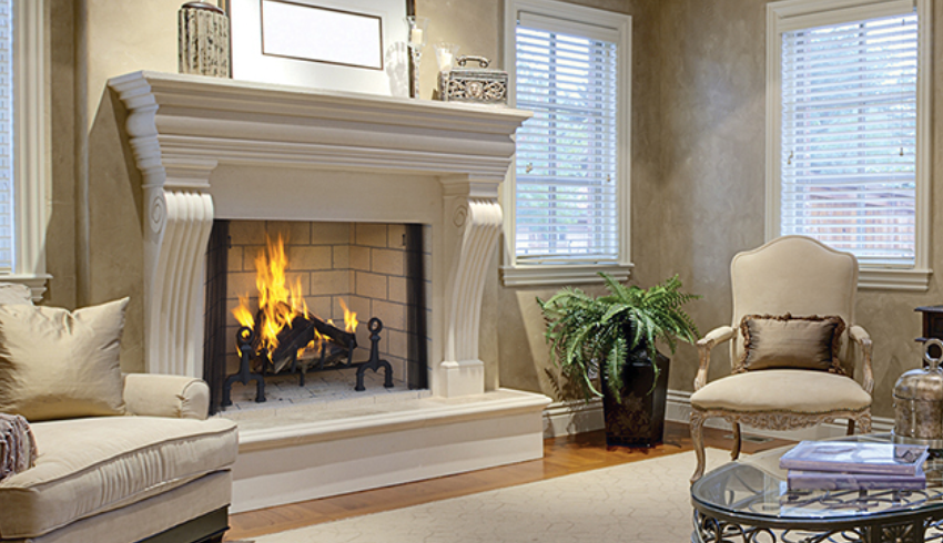 36" WRT 6000 Series Traditional Wood Burning Fireplace