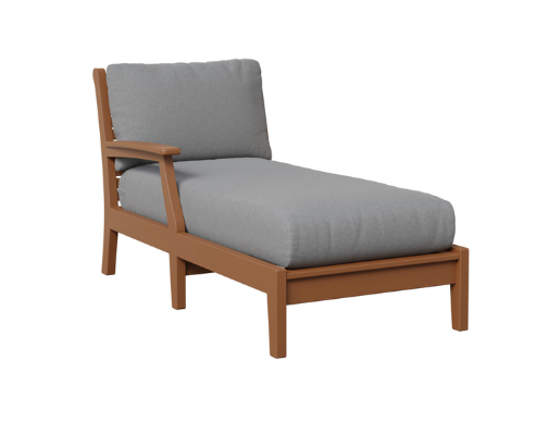 Classic Terrace Right Arm Chaise Lounge - Natural Finish - Frame Only