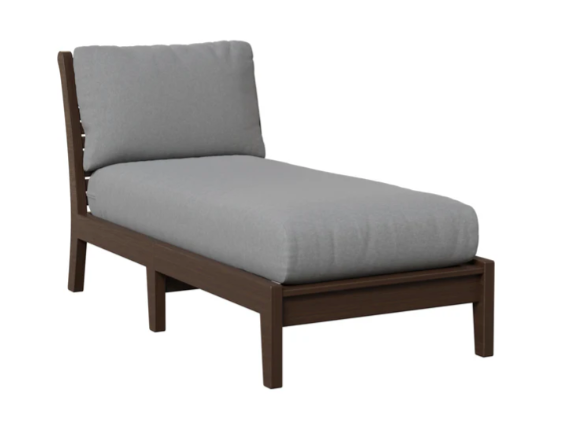 Classic Terrace Armless Chaise Lounge - Regular Finish - Fabric Group B