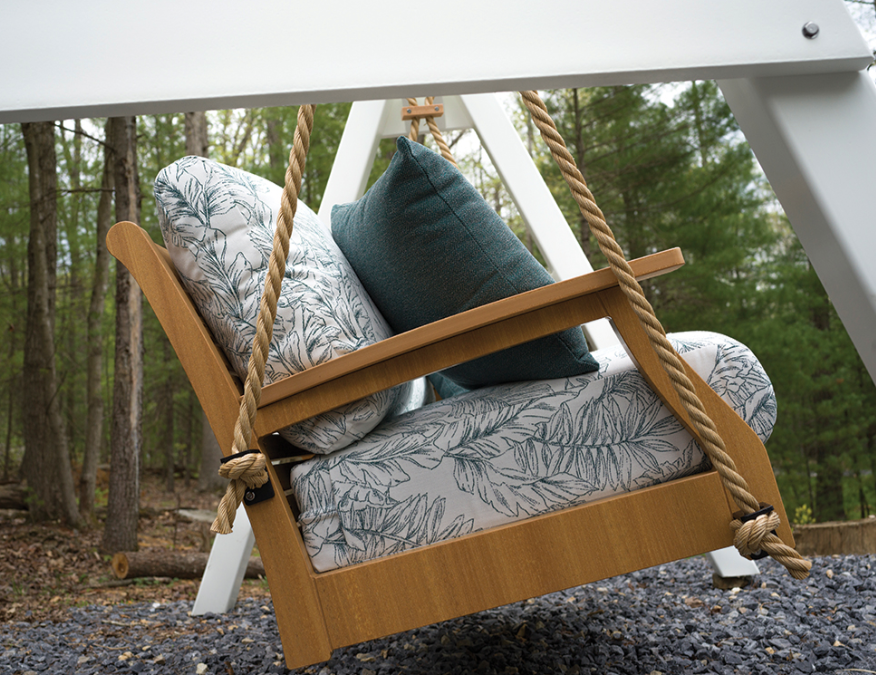 Classic Terrace Loveseat Swing - Regular Finish - Frame Only (without rope)