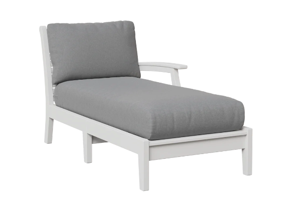 Classic Terrace Left Arm Chaise Lounge - Regular Finish - Fabric Group C