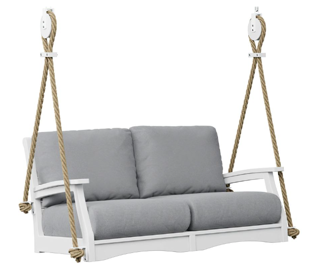 Classic Terrace Loveseat Swing - Regular Finish - Frame Only (without rope)