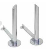 Modern Tower Andirons