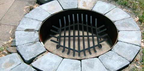 Round Welded Steel Fire Pit Grate