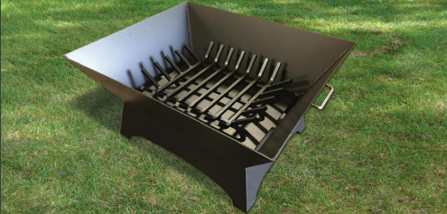 Square Welded Steel Fire Pit Grate