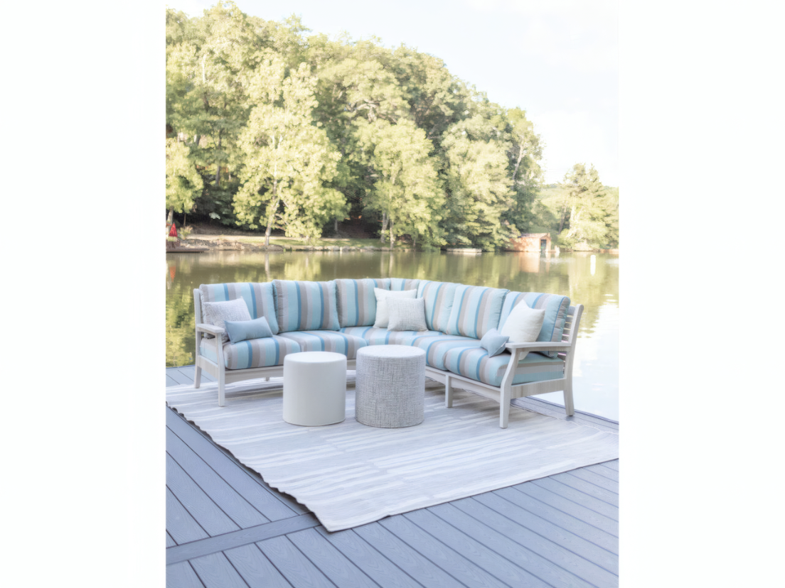 Lily Hive 18" x 18" Round Pouf