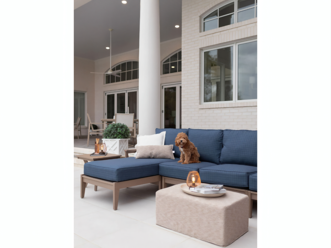 Lily Hive 18x30x13 Rectangle Pouf