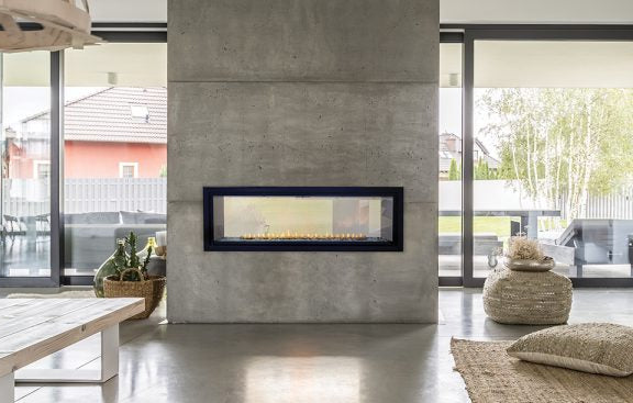 48" Boulevard Linear Single and See-Through Vent-Free Fireplace