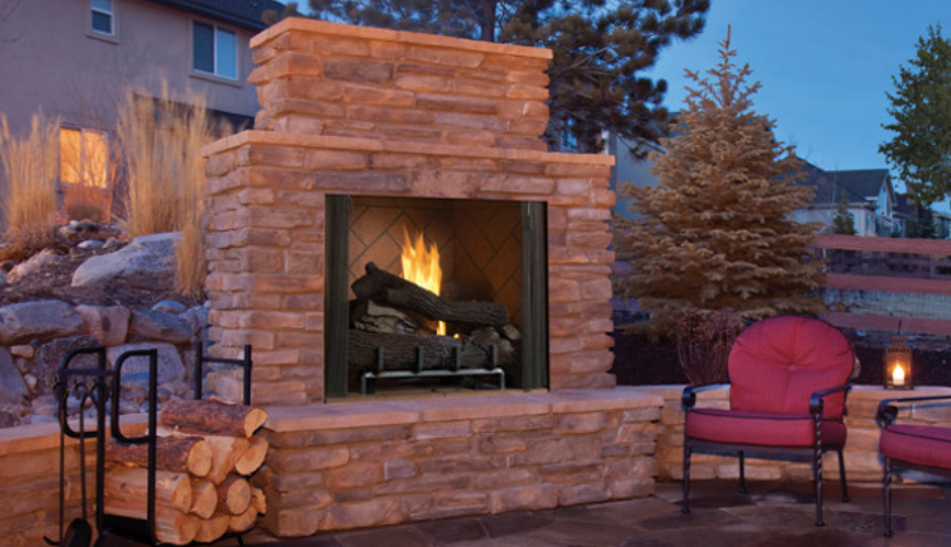 VRE 6000 Series - 36" Outdoor Vent Free Masonry Fireplace
