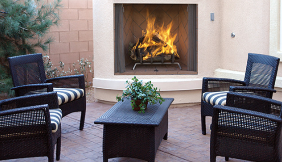 36" WRE 6000 Series Outdoor Wood Burning Fireplace