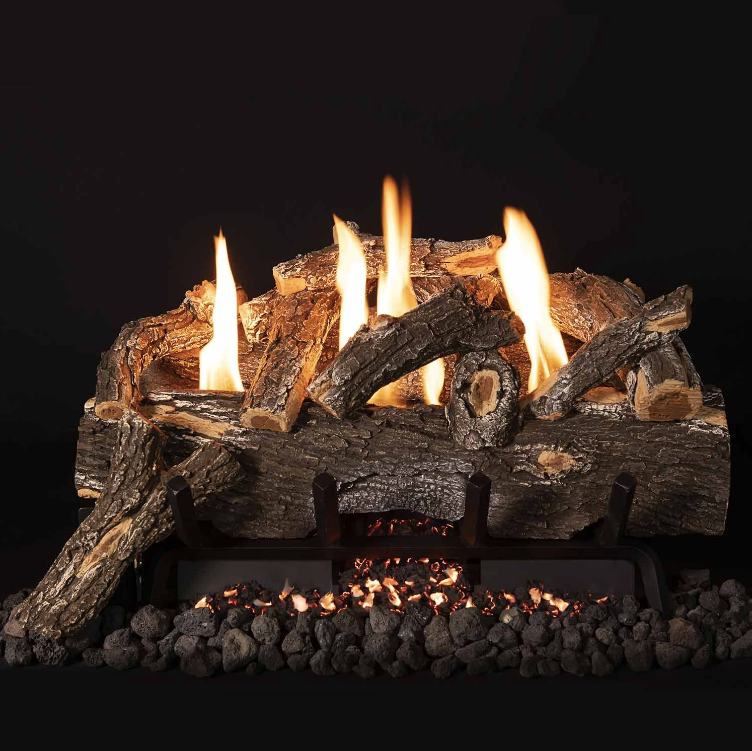 Weathered Oak Vent Free Logs
