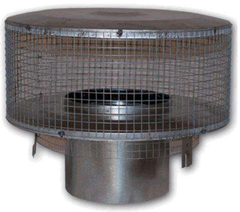 8" Round Cap With Mesh