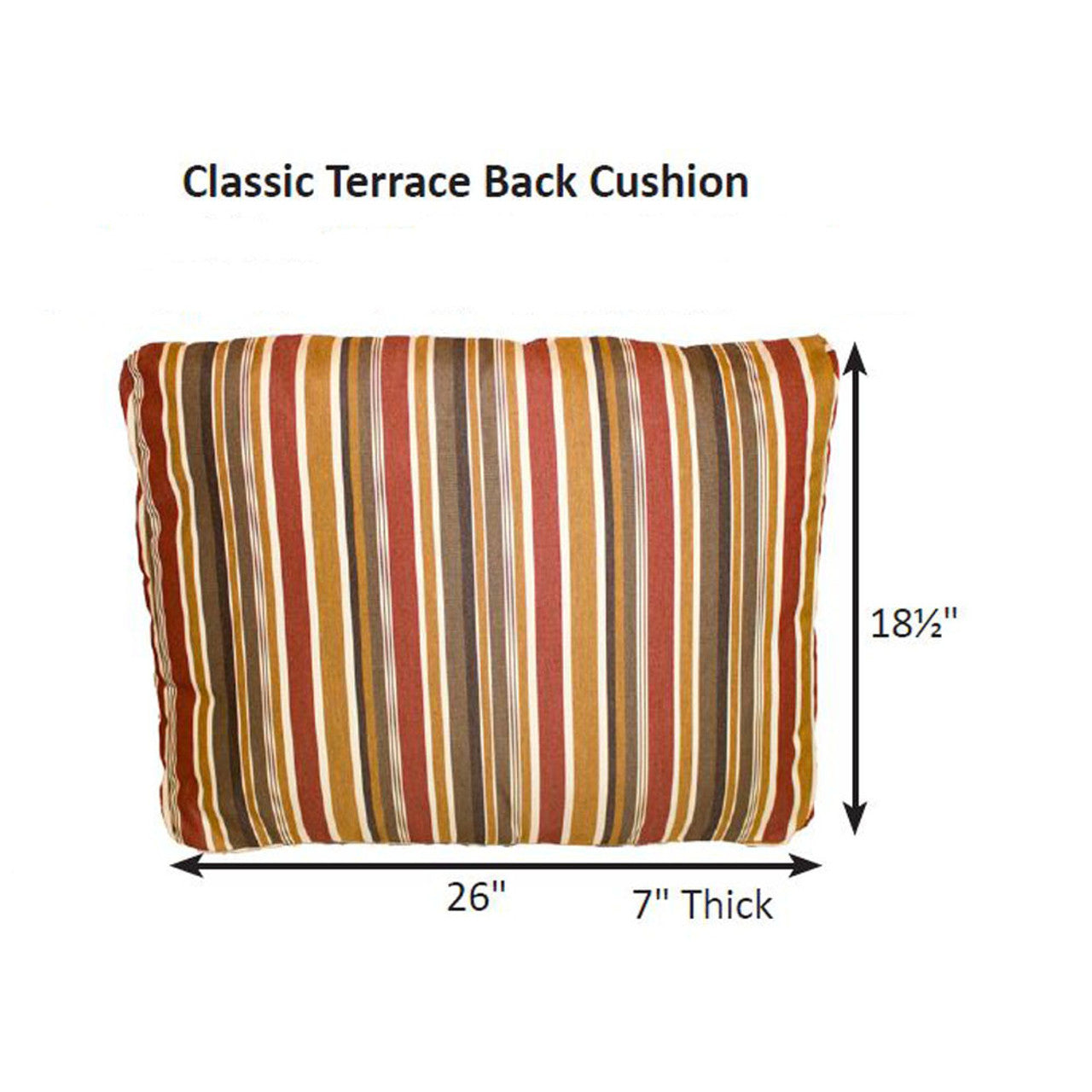 Classic Terrace Back Cushion