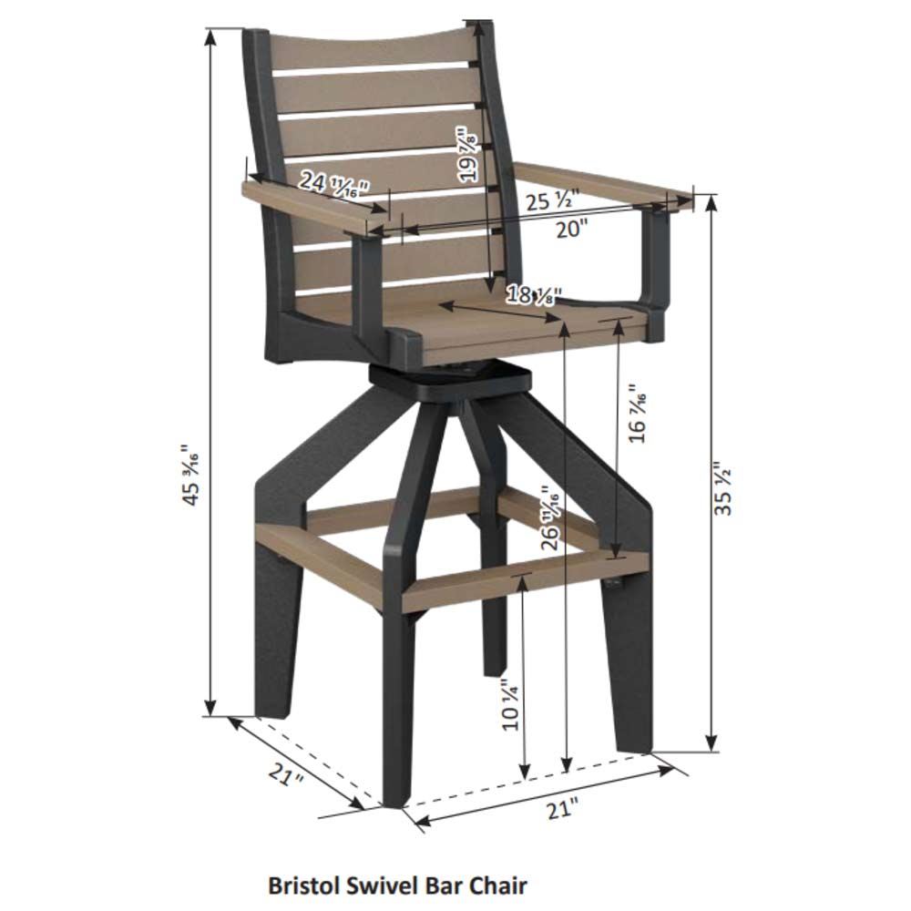 Bristol Swivel Bar Chair