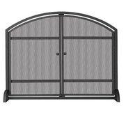Wrought Iron Screen with Arched Doors
