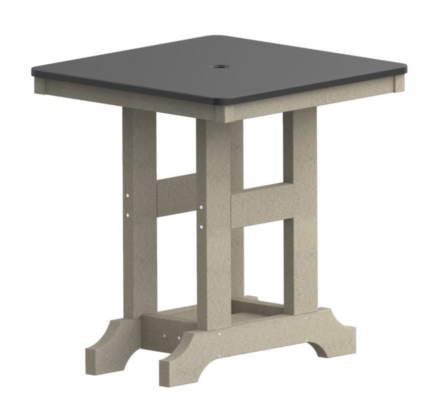 Garden Classic 28" Hammered Square Bar Table