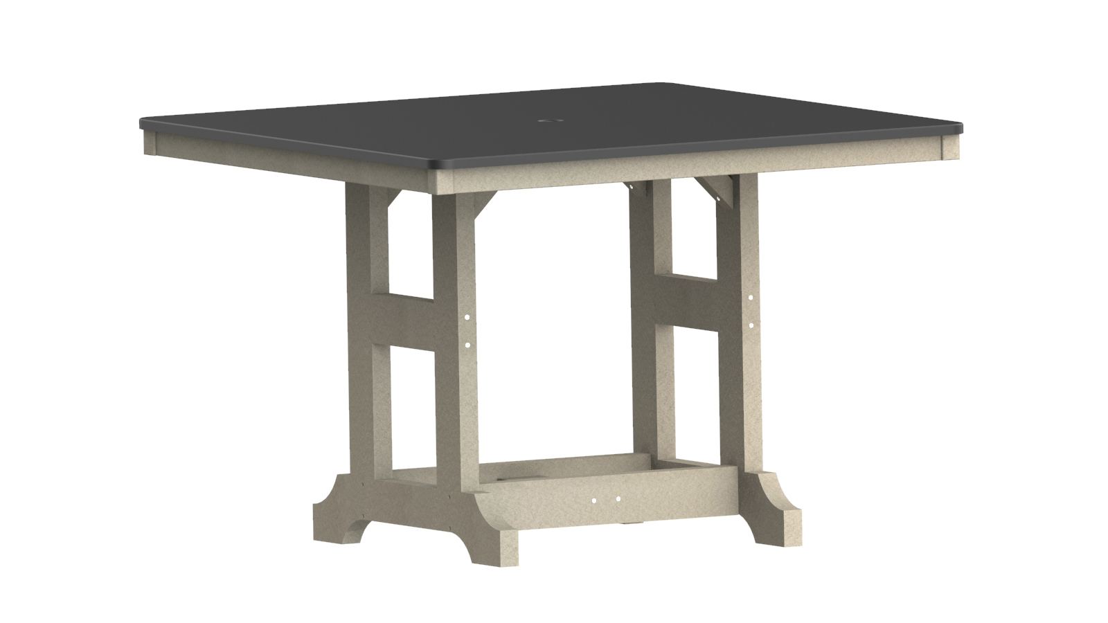 Garden Classic 44" Hammered Square Bar Table