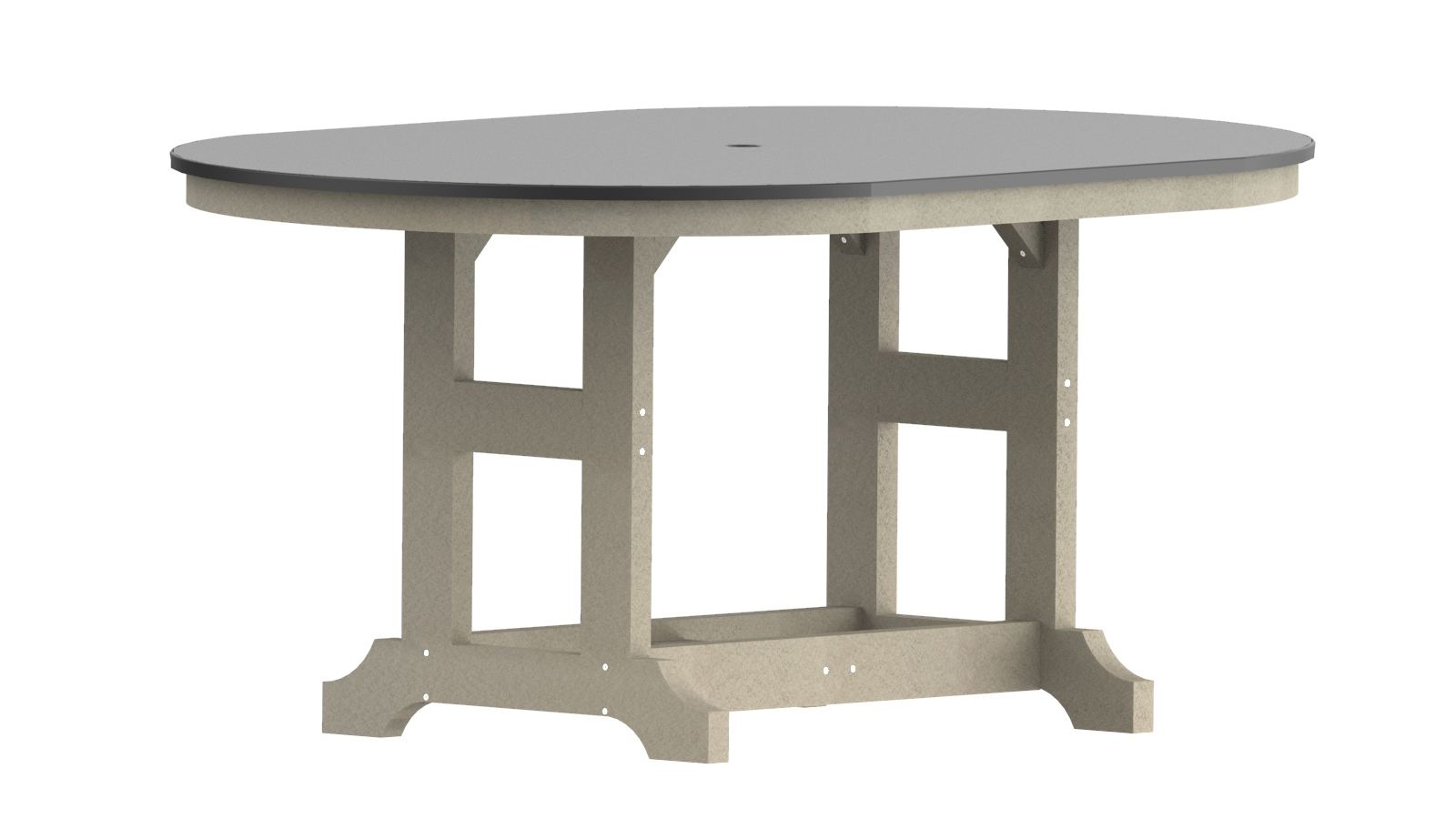 Garden Classic 44" x 64" Hammered Oblong Bar Table