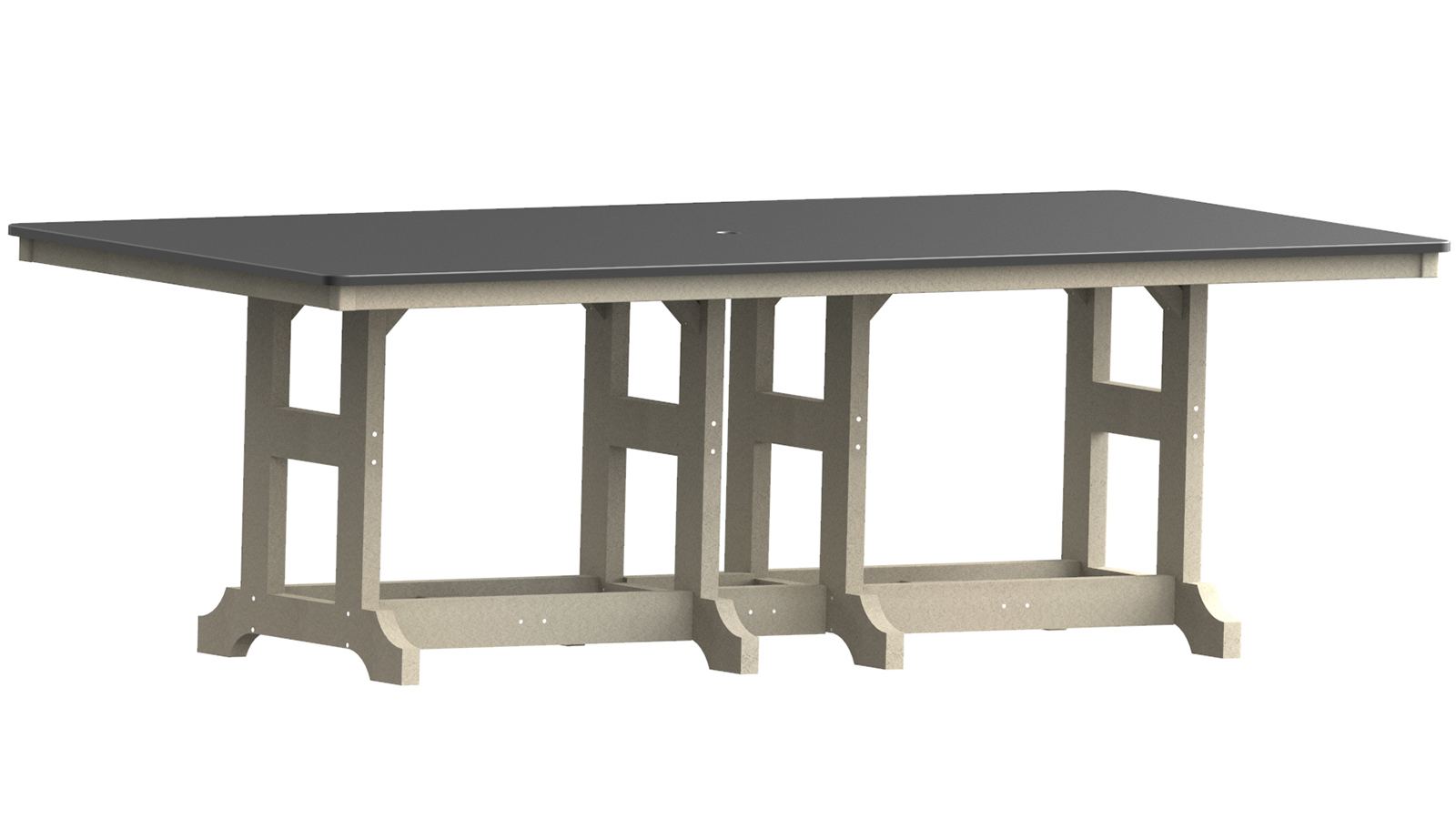 Garden Classic 44" x 96" Hammered Rectangular Bar Table