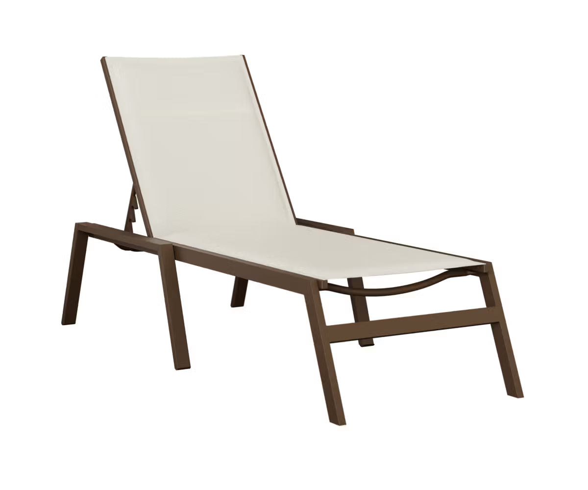 Vida Padded Sling Chaise Lounge