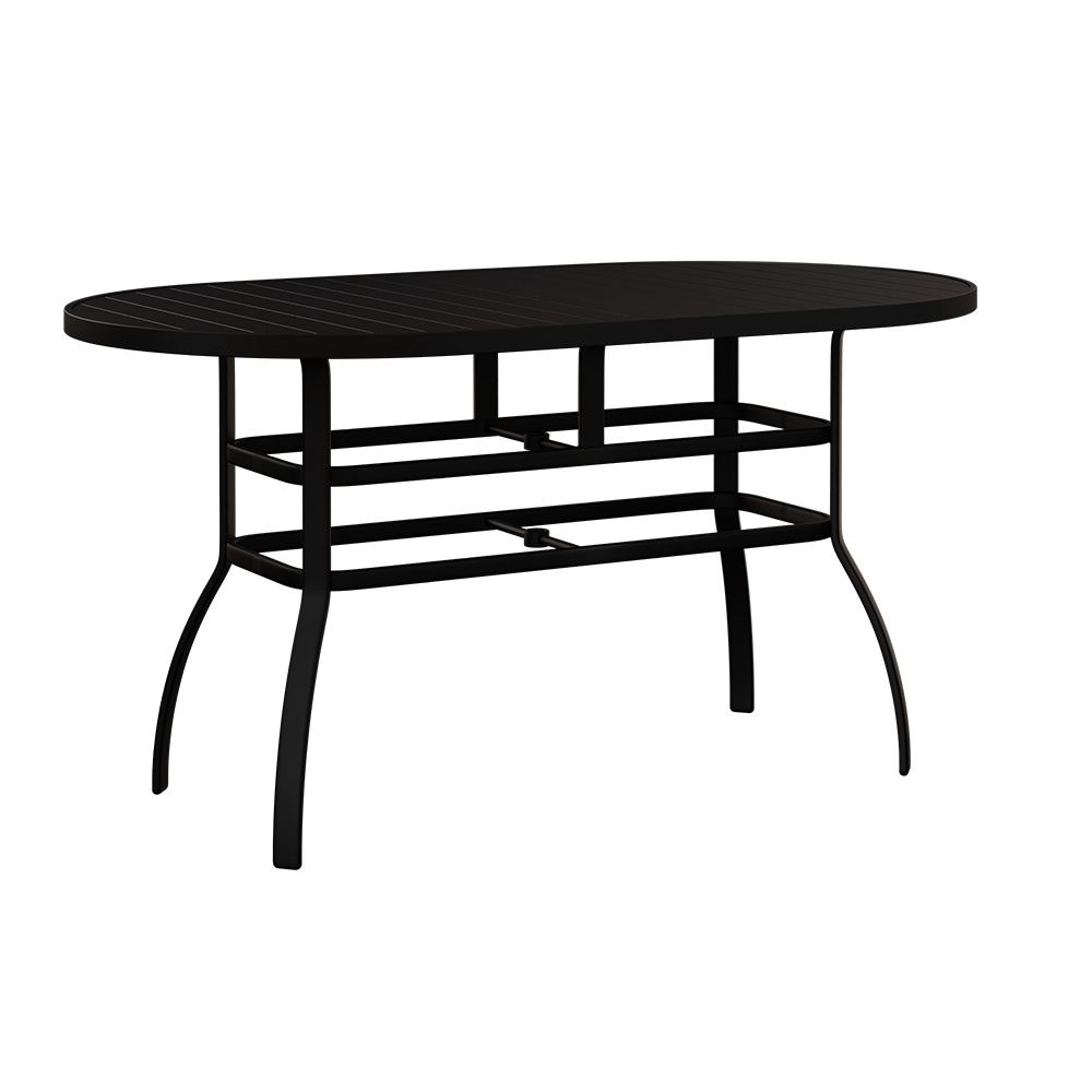 Murphy 42" x 76" Oblong Bar Table with Umbrella Hole