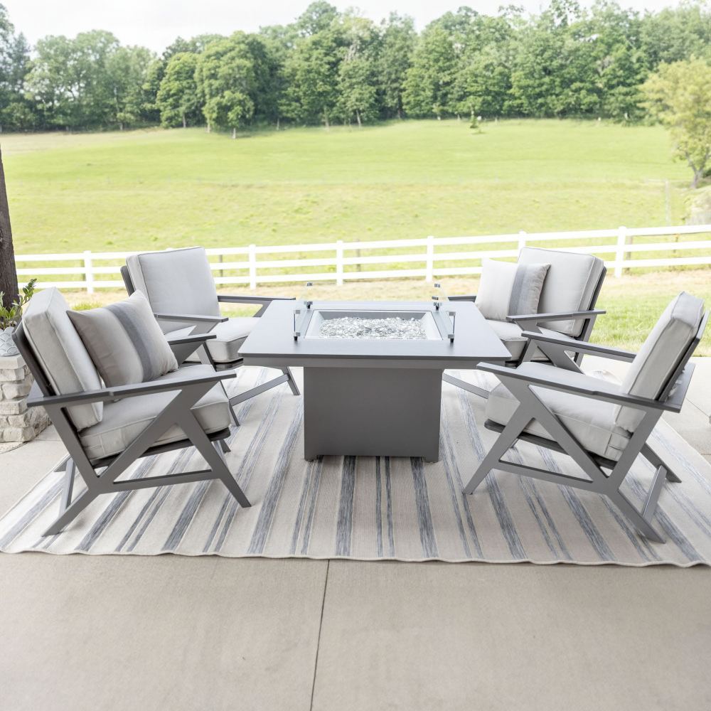 Numa 47" Square Bar Fire Table