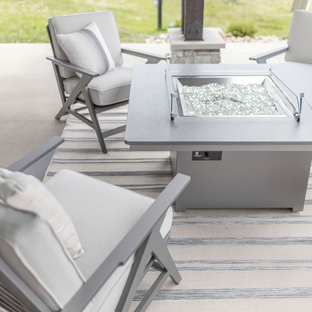 Numa 47" Square Bar Fire Table