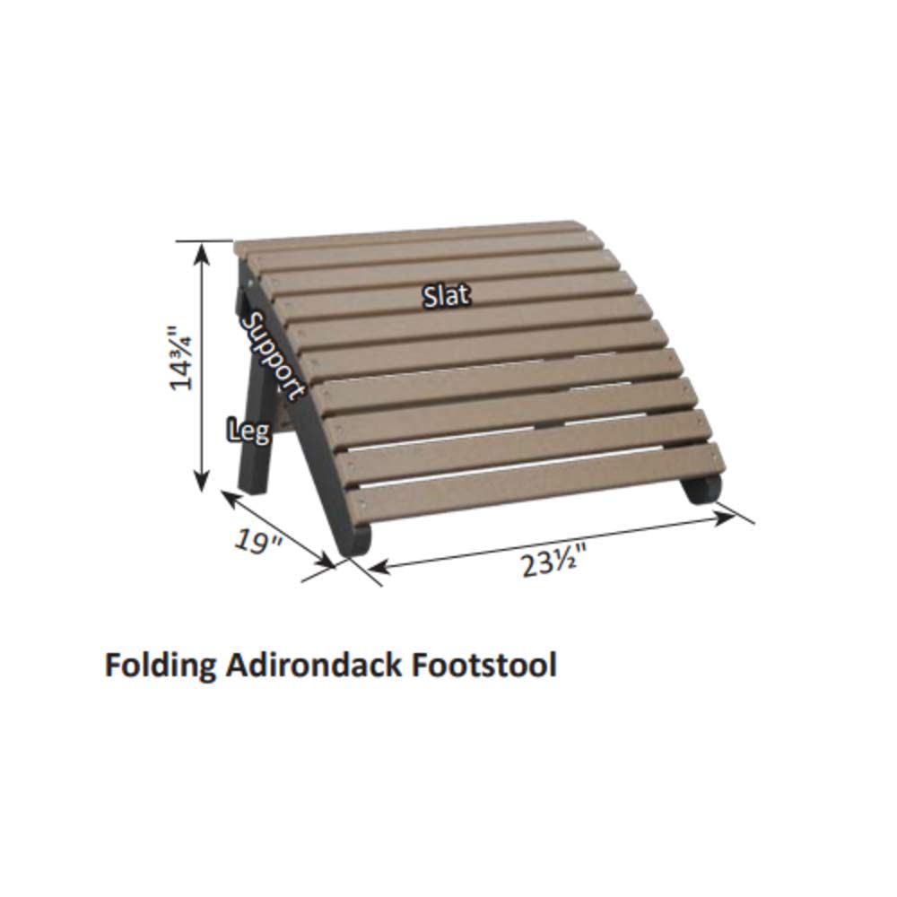 Folding Adirondack Footstool