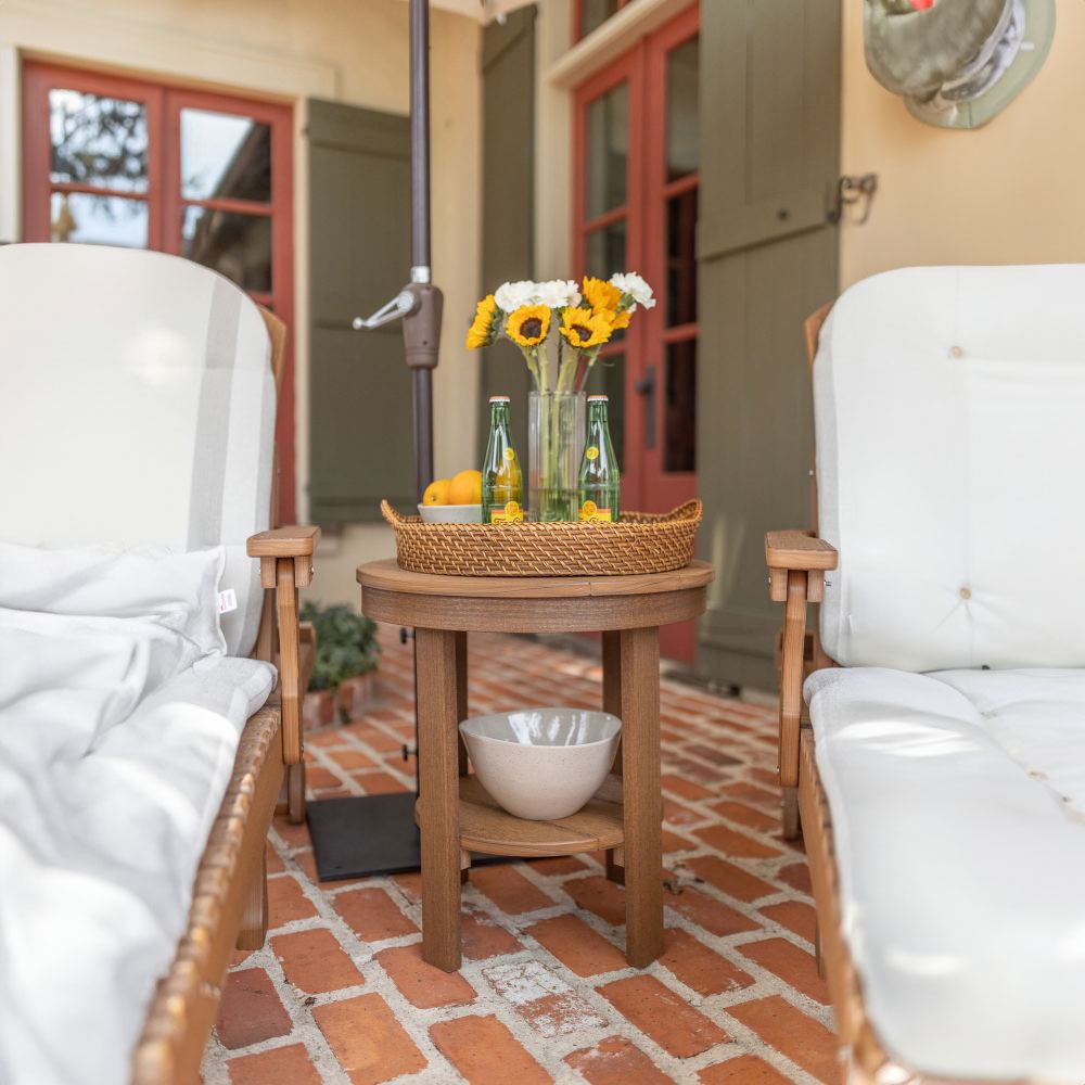 HDPE Round Dining End Table