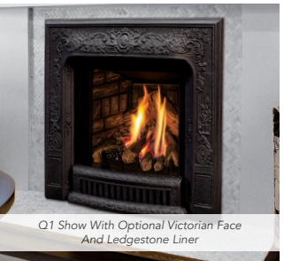 Q1 Clean Face Gas Insert/Fireplace