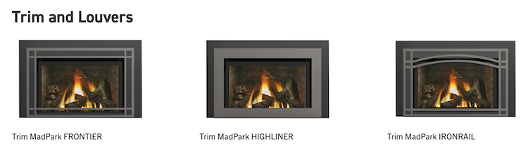 Large Madison Park Gas Insert - Trims & Conversion Kits