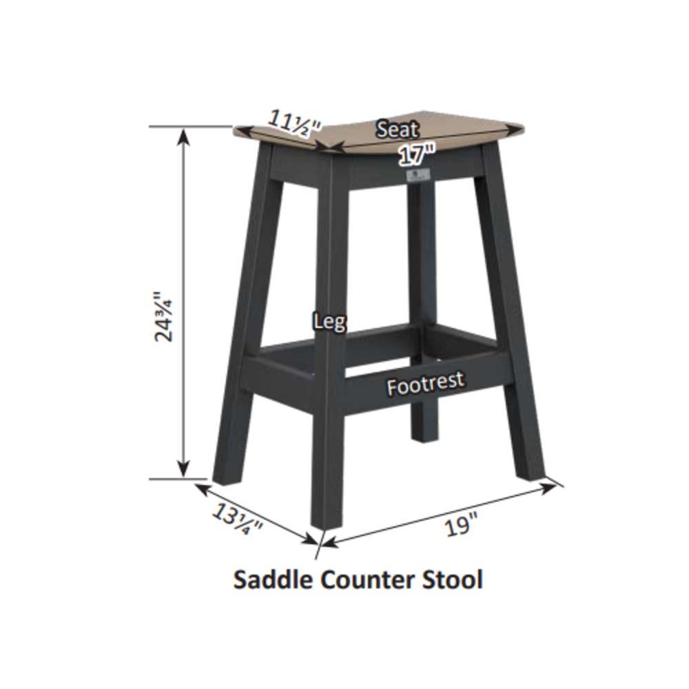 Saddle Counter Stool