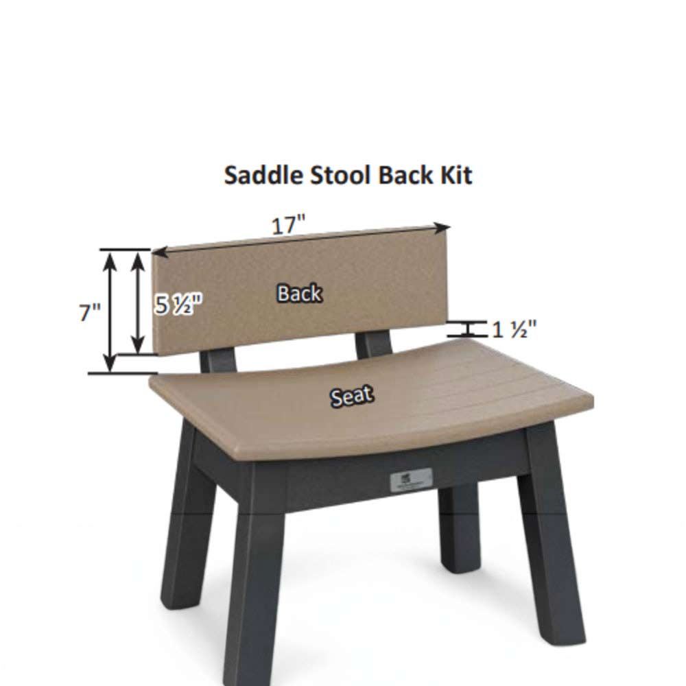 Saddle Stool Back Kit