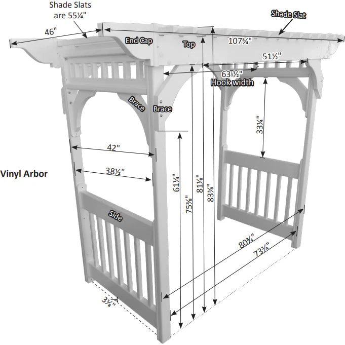 Vinyl Swing Arbor